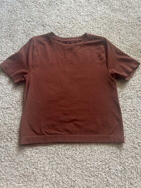 a new day Rust Brown Short Sleeve Knit Tee
